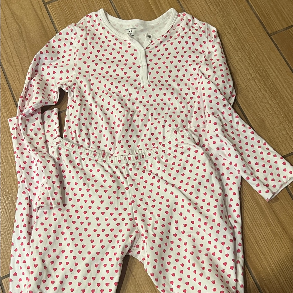 Roller Rabbit Pink Heart Pajama Set
